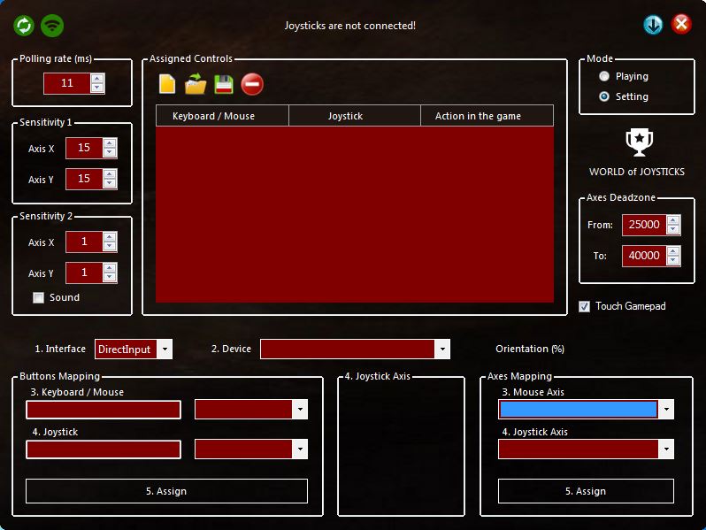 applewin emulator configure joystick buttons