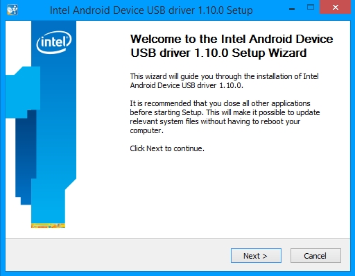 android usb driver for windows 10 intel