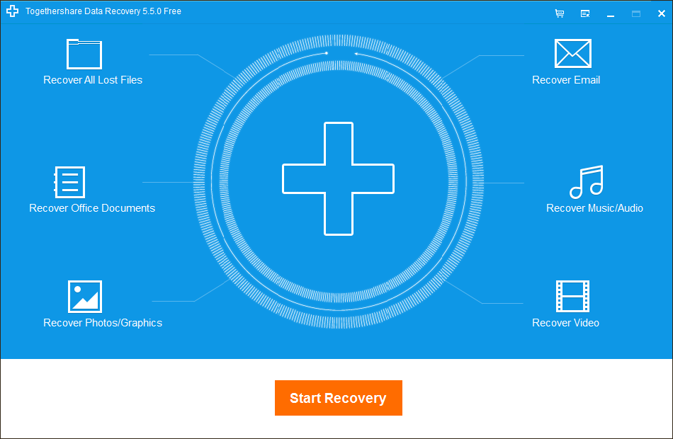 Data was lost. TOGETHERSHARE data Recovery 8.9. Recovery Cover. Data Lost.