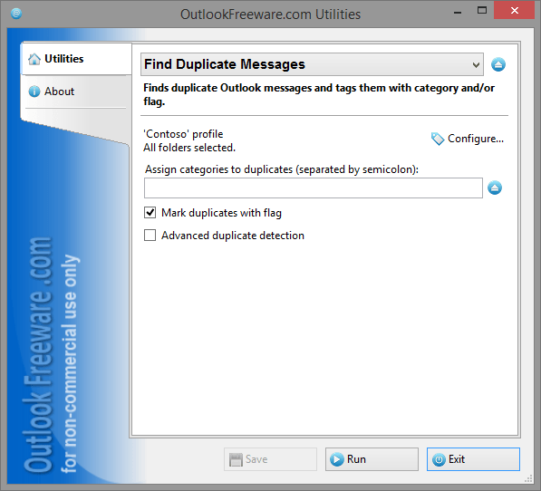 remove duplicate messages in outlook 2013