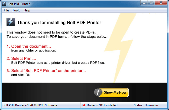Bolt PDF Printer - Screenshot #5