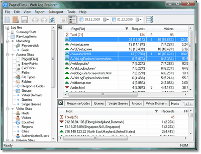 Web Log Explorer latest version - Get best Windows software