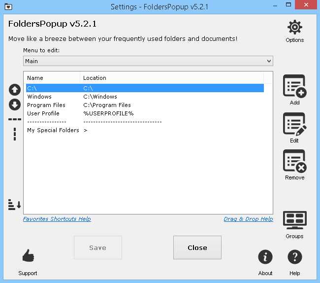 Folders Popup latest version - Get best Windows software
