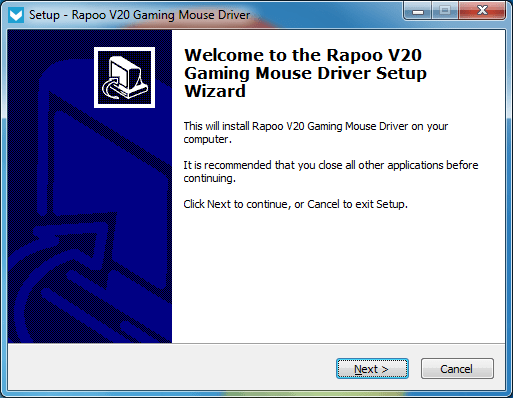 Rapoo V20 Gaming Mouse Driver - Screenshot #1