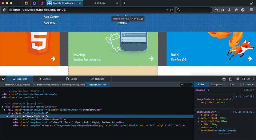 Firefox Developer Edition - Screenshot #27