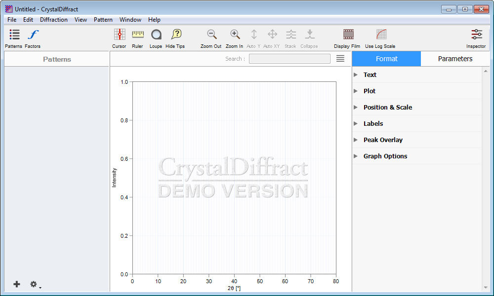 crystaldiffract software