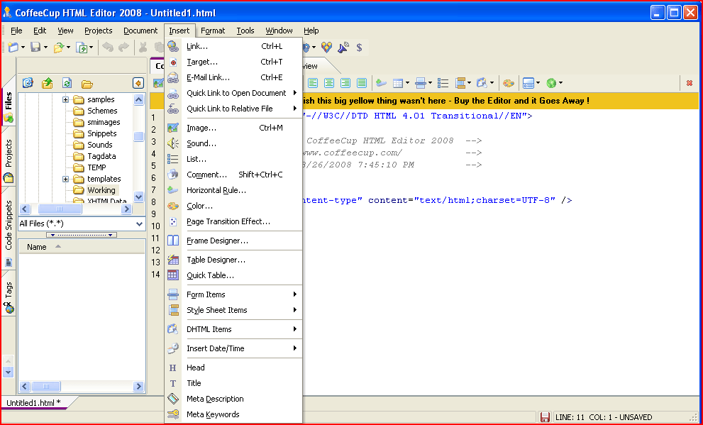 CoffeeCup HTML Editor latest version - Get best Windows software