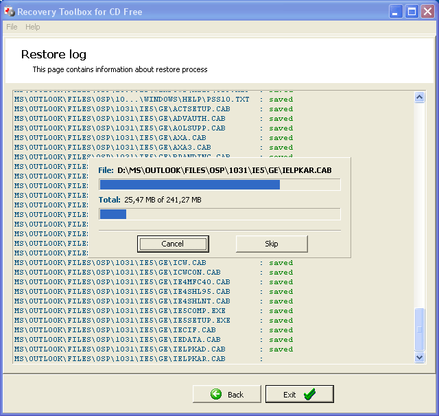 Recovery Toolbox for CD - Screenshot #4