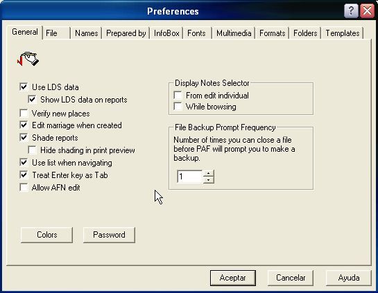 Personal Ancestral File - Screenshot #6
