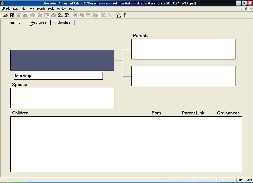 Personal Ancestral File - Screenshot #5