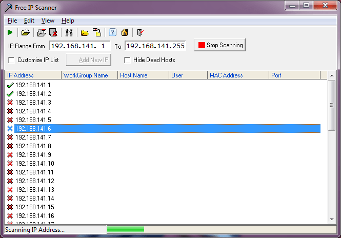 Free IP Scanner - Screenshot #3