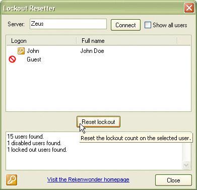 Lockout Resetter latest version - Get best Windows software