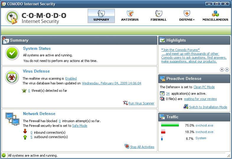 COMODO Internet Security - Screenshot #11