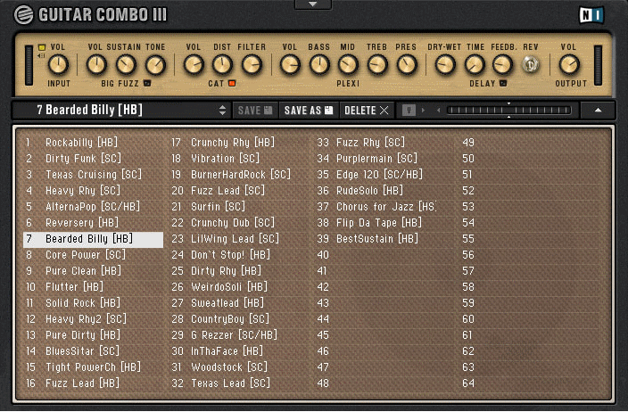 Native Instruments Guitar Combo III - Screenshot #3