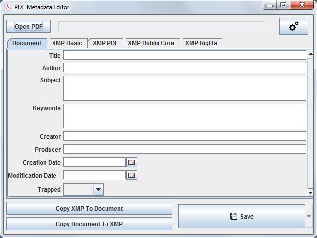 PDF Metadata Editor download for free - SoftDeluxe