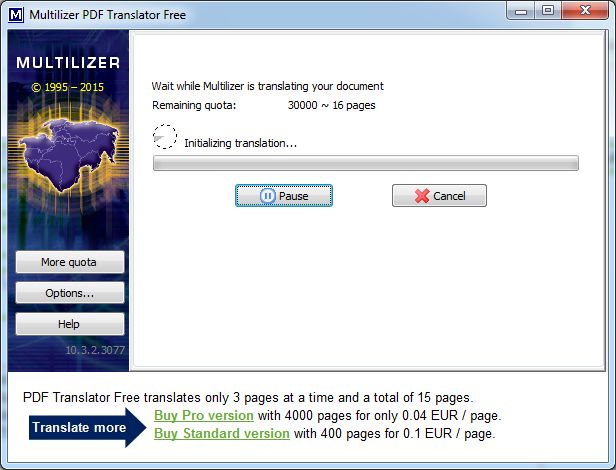 Multilizer PDF Translator - Screenshot #2