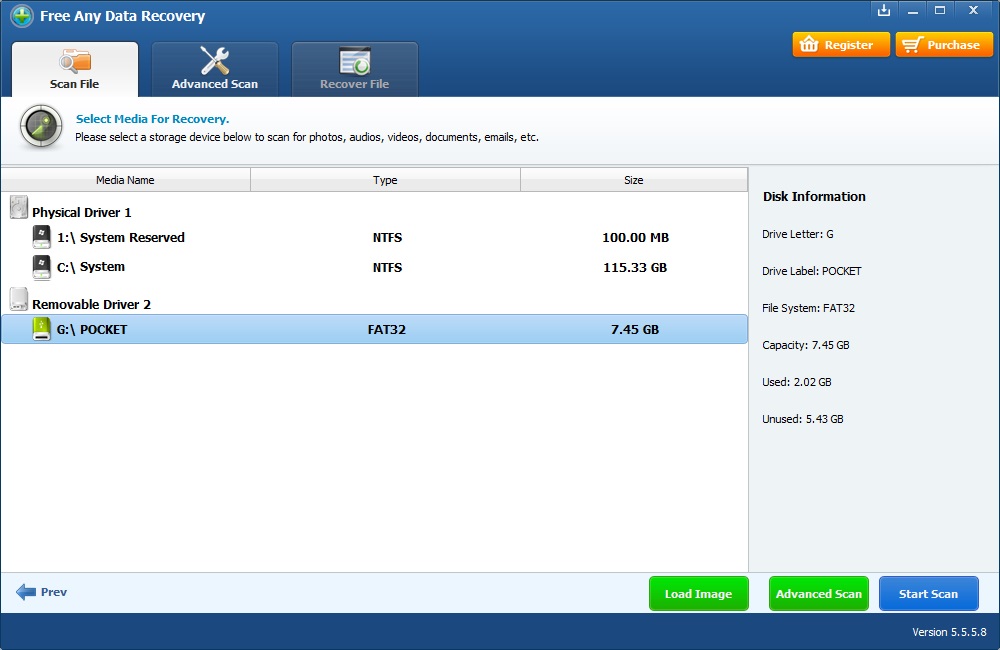 Free Any Data Recovery - Screenshot #9
