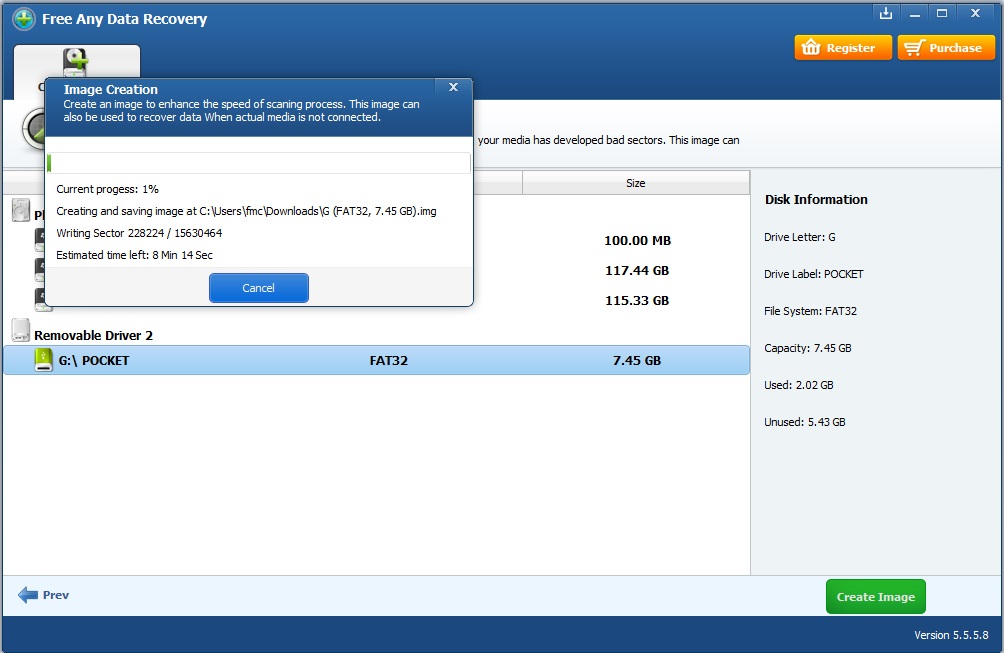 Free Any Data Recovery - Screenshot #5