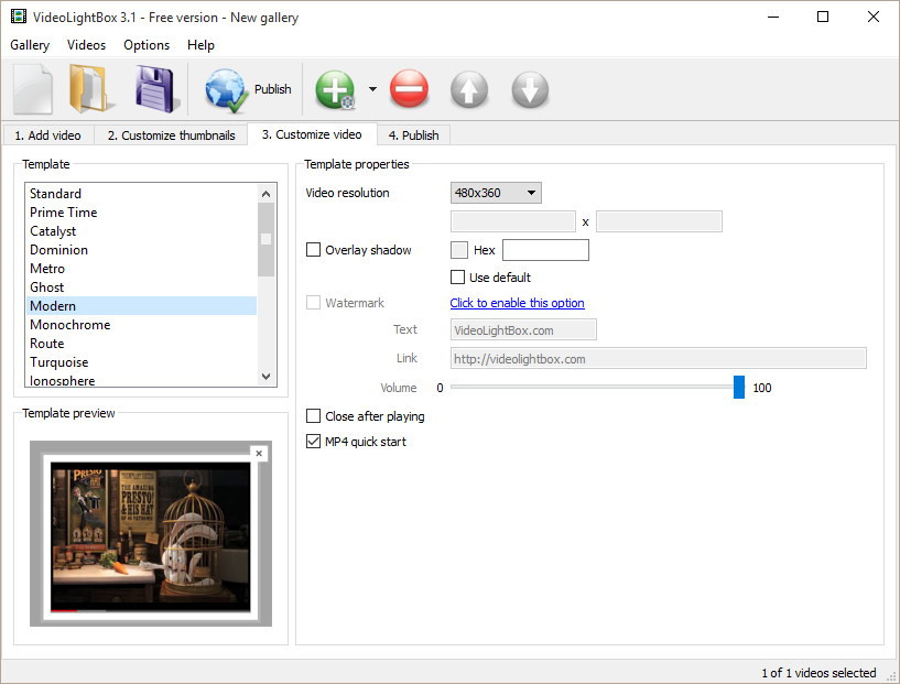 VideoLightBox - Screenshot #2