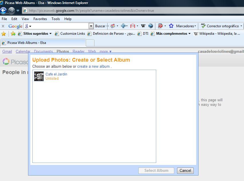 Picasa Web Albums Live Publisher - Screenshot #3