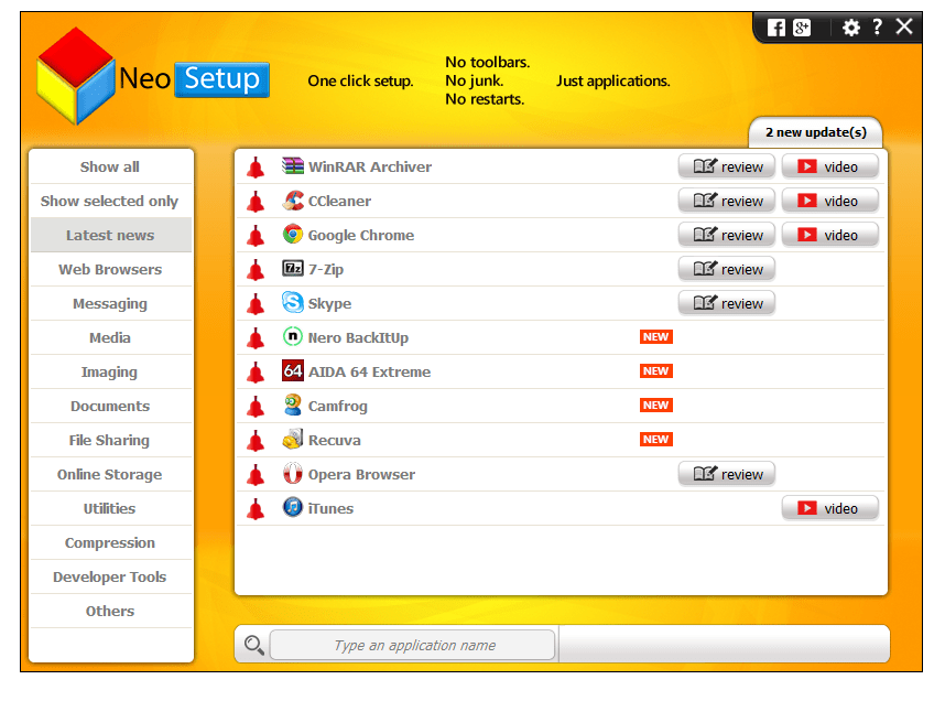 NeoSetup Updater - Screenshot #1