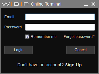 WBP Online Terminal - Screenshot #1