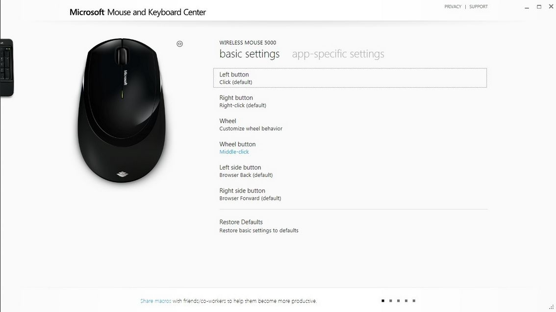 Microsoft Mouse and Keyboard Center - Screenshot #9