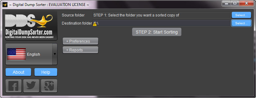 Digital Dump Sorter - Screenshot #1