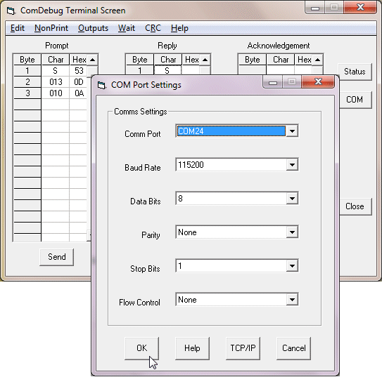 Windmill ComDebug download for free - SoftDeluxe