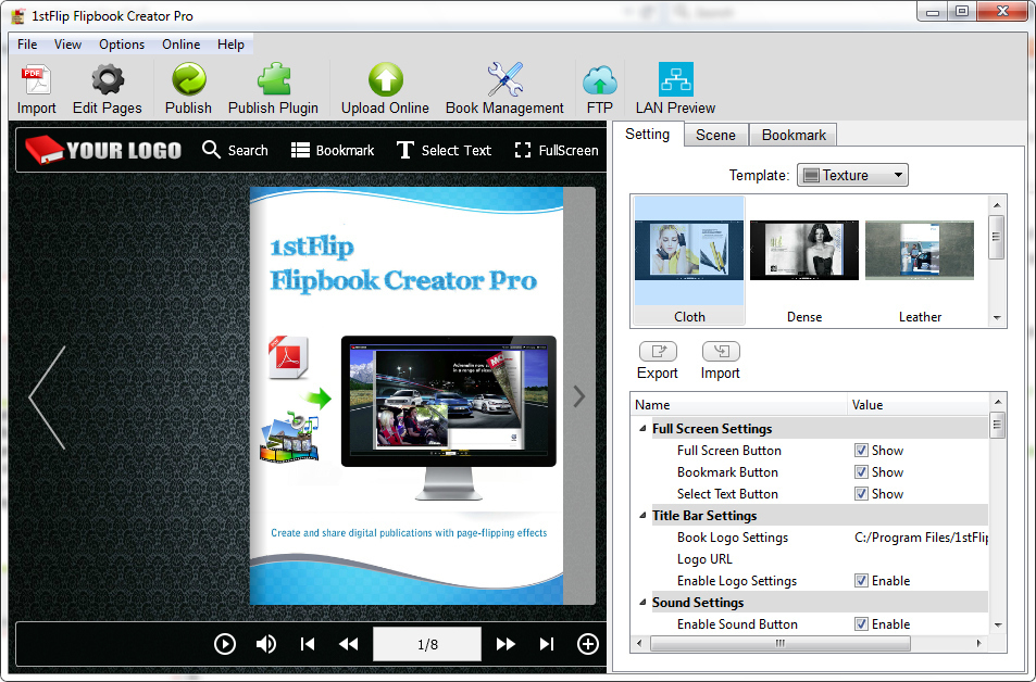 instal the new version for ipod 1stFlip FlipBook Creator Pro 2.7.32