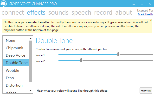 Skype Voice Changer Pro - Screenshot #2
