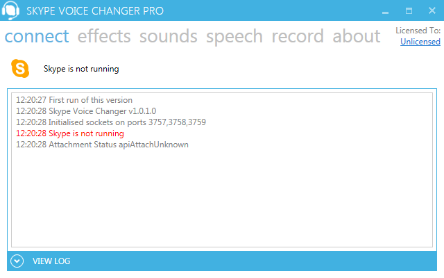 Skype Voice Changer Pro - Screenshot #1