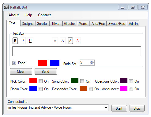 Paltalk Bot - Screenshot #1