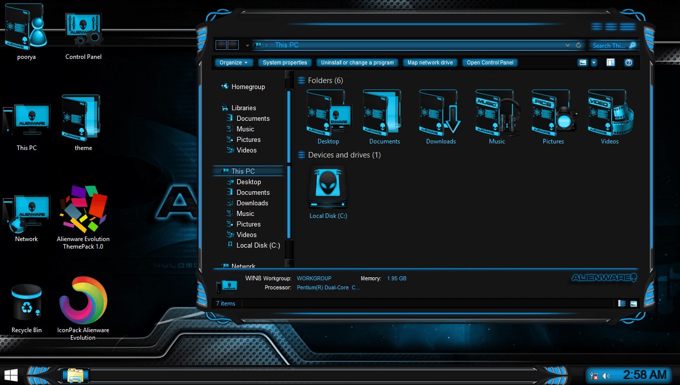 Alienware Evolution ThemePack download for free - SoftDeluxe