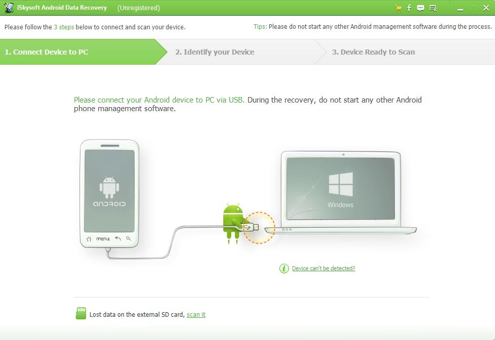 iSkysoft Android Data Recovery - Screenshot #5