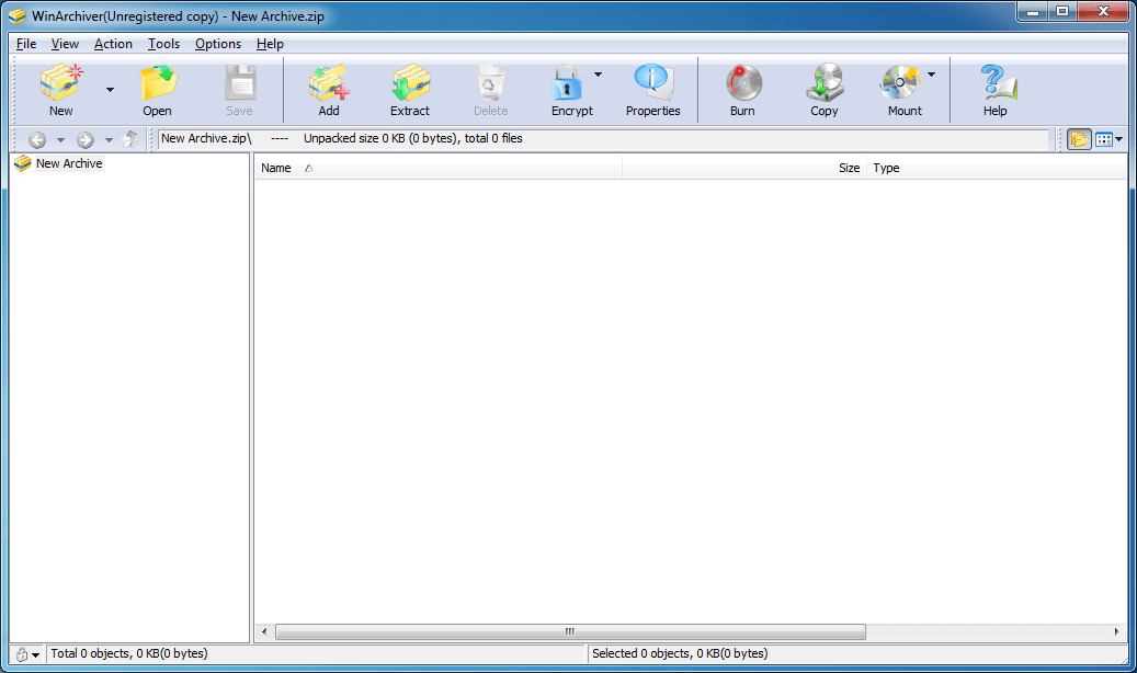 WinArchiver Virtual Drive 5.3.0 download the new version