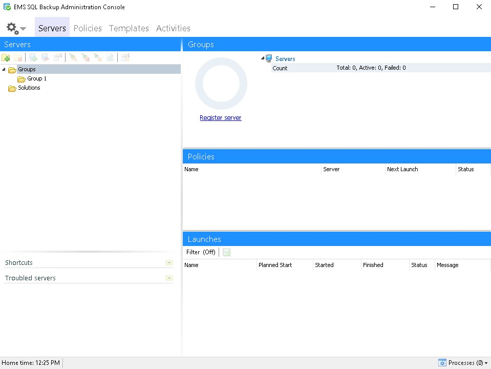 EMS SQL Backup for SQL Server - Screenshot #1
