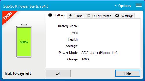 SubiSoft Power Switch - Screenshot #1