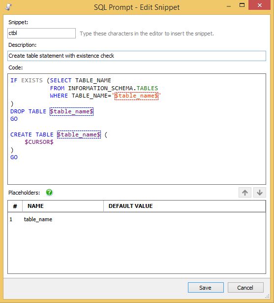 sql prompt for free