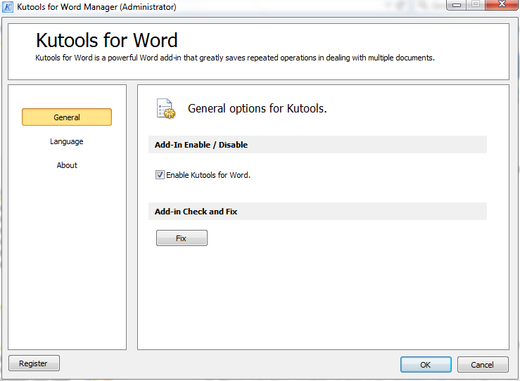 kutools for word license name and code