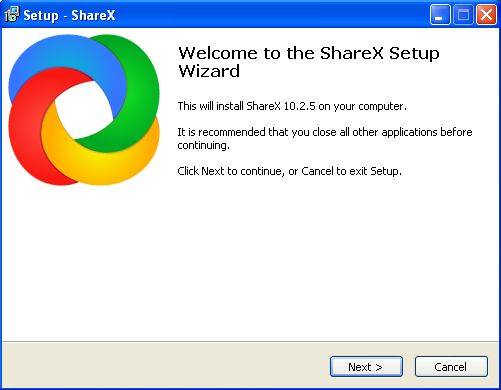 download and install sharex