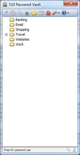 S10 Password Vault - Screenshot #3