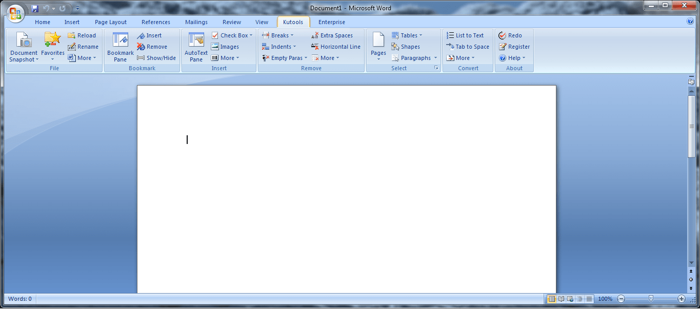 Kutools for Word download for free - SoftDeluxe