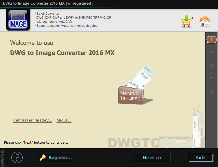 DWG to IMAGE Converter MX - Screenshot #2