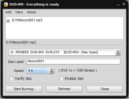 Easy Disc Burner - Screenshot #9