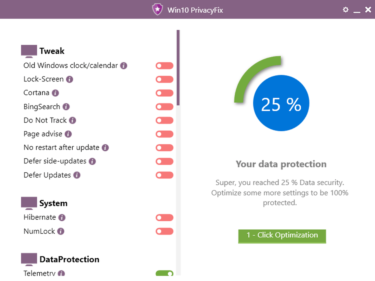 Win10 PrivacyFix latest version - Get best Windows software