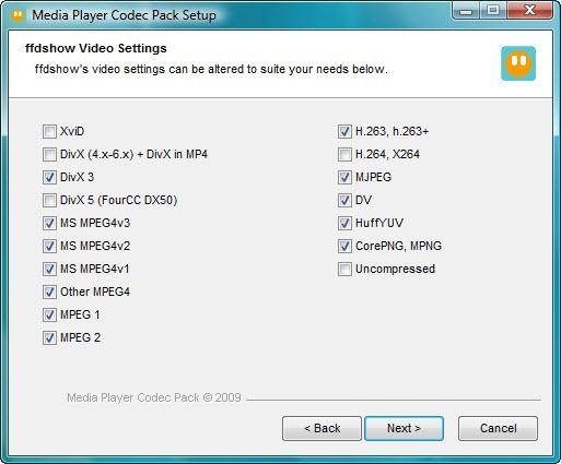 Media Player Codec Pack - Screenshot #9