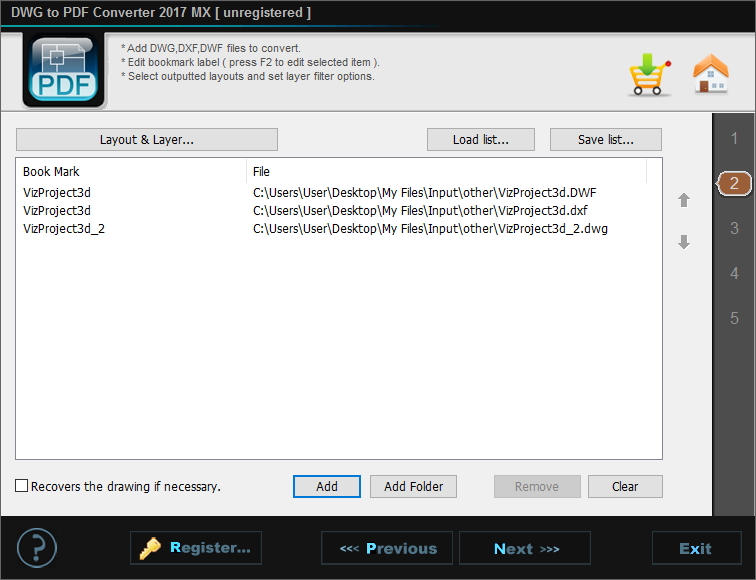 DWG to PDF Converter MX - Screenshot #6