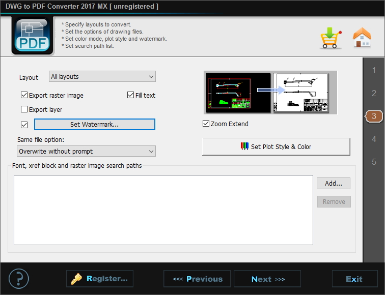 DWG to PDF Converter MX - Screenshot #5
