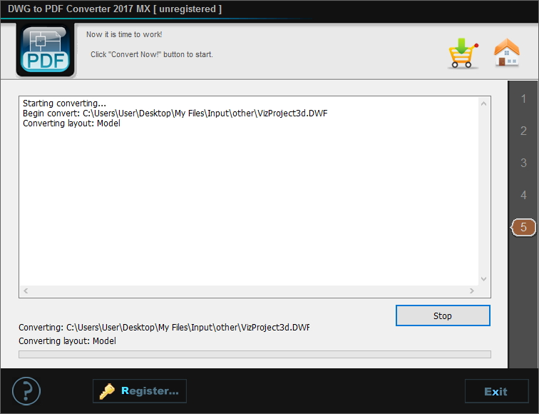 DWG to PDF Converter MX - Screenshot #4